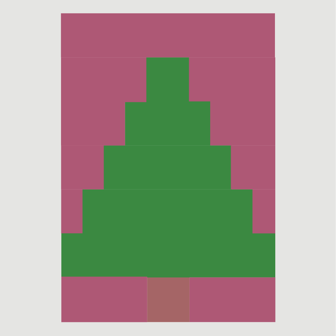 Mini Evergreen Tree Quilt Block Pattern